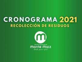 Cronograma de Recolección de Residuos 2021