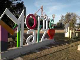Monte Maíz en letras gigantes