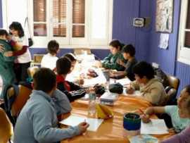 Los niños se expresan en el Centro Cultural