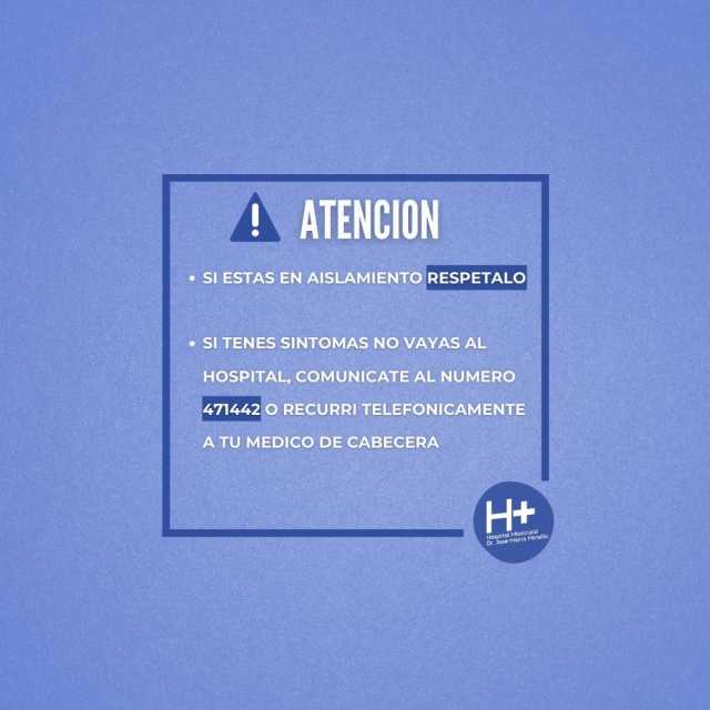 Comunicado del Hospital Municipal