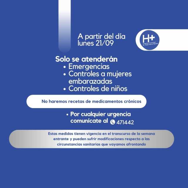 Nuevas medidas de atención al público en el Hospital Municipal
