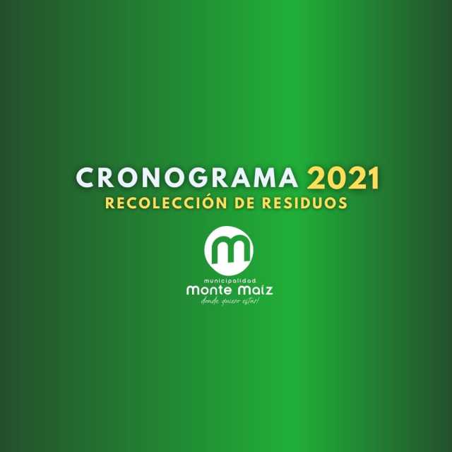 Cronograma de Recolección de Residuos 2021