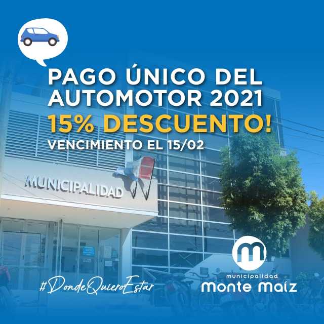 Pago único del Automotor 2021
