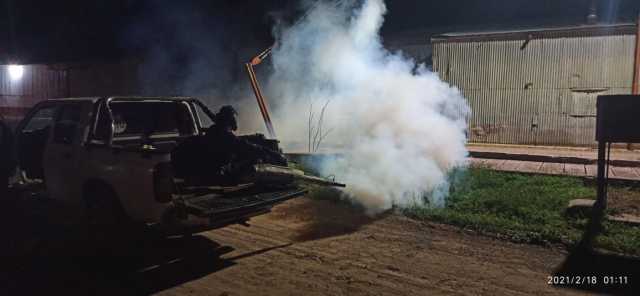 Fumigaciones en distintos puntos de nuestra localidad