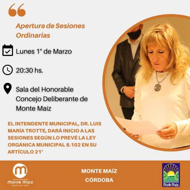 Apertura de Sesiones Ordinarias