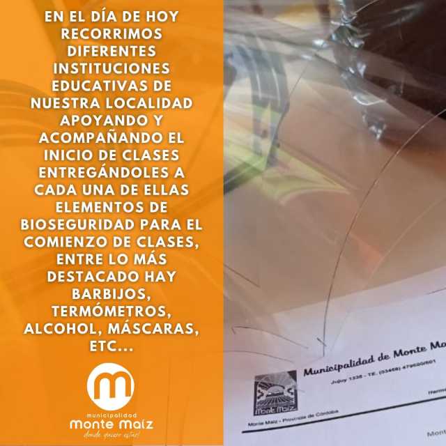 Apoyo del Municipio a las Instituciones Educativas