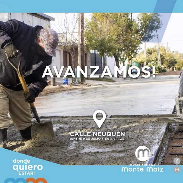 Avanza a paso firme Calle Neuquén