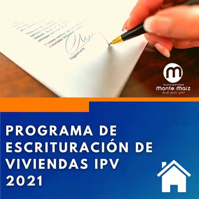 Programa de Escrituración de Viviendas IPV 202