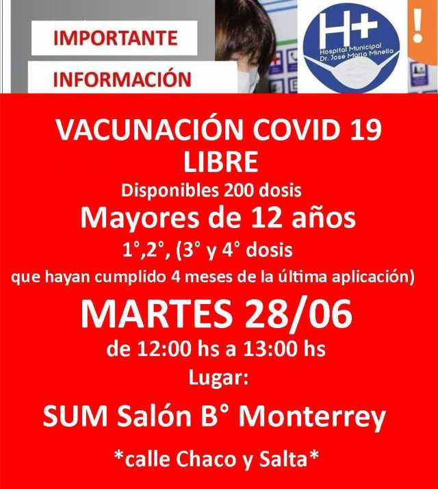 VACUNACIÓN PARA COVID-19