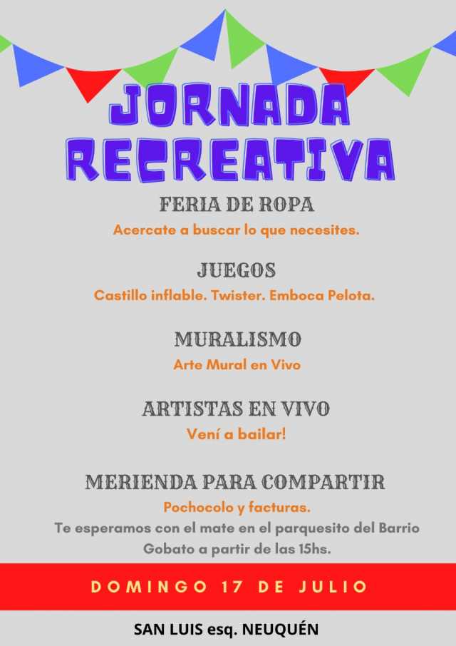 JORNADA RECRETIVA EN BARRIO GOBATO