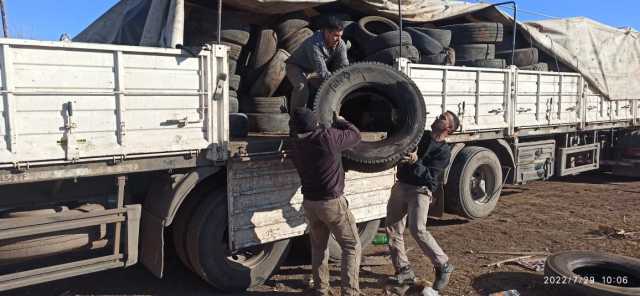MATERIAL RECICLADO: PRIMERA CARGA DE CUBIERTAS 