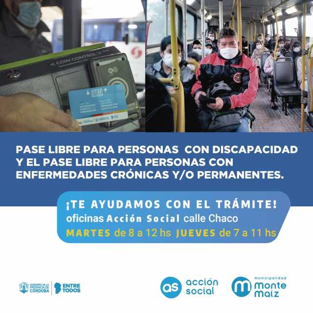 TE AYUDAMOS CON EL TRÁMITE DEL PASE LIBRE