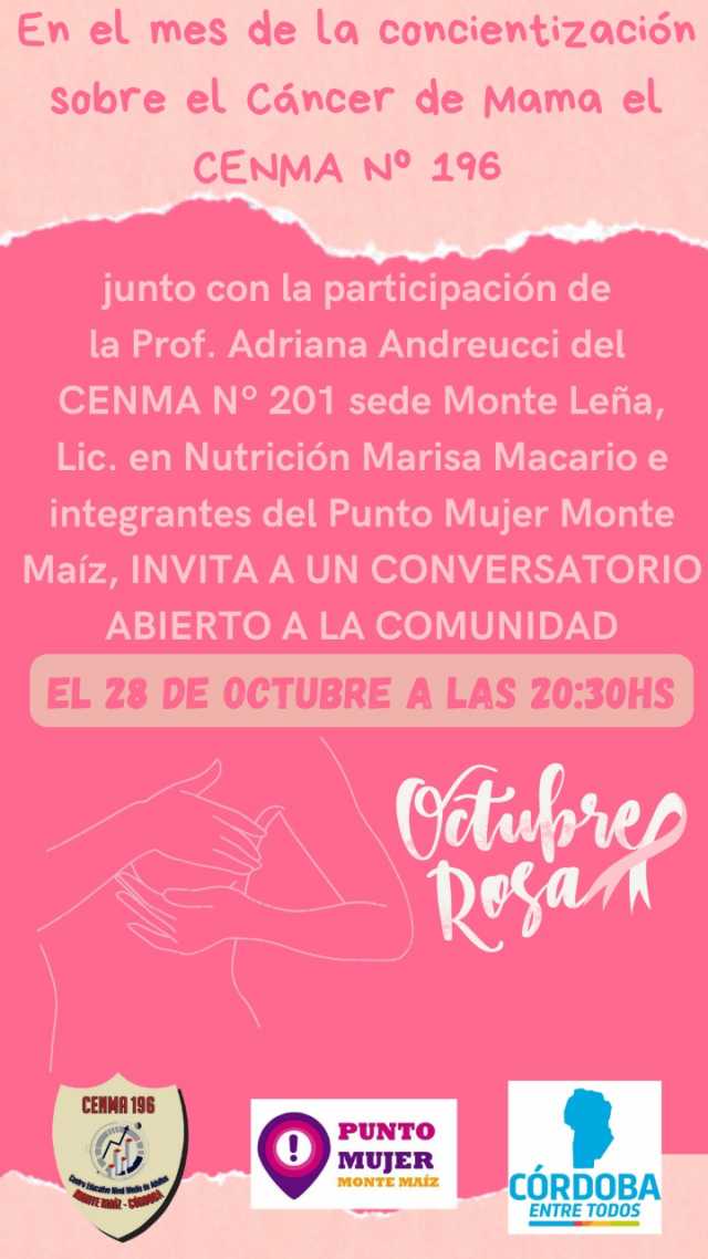 CONVERSATORIO SOBRE CÁNCER DE MAMAS