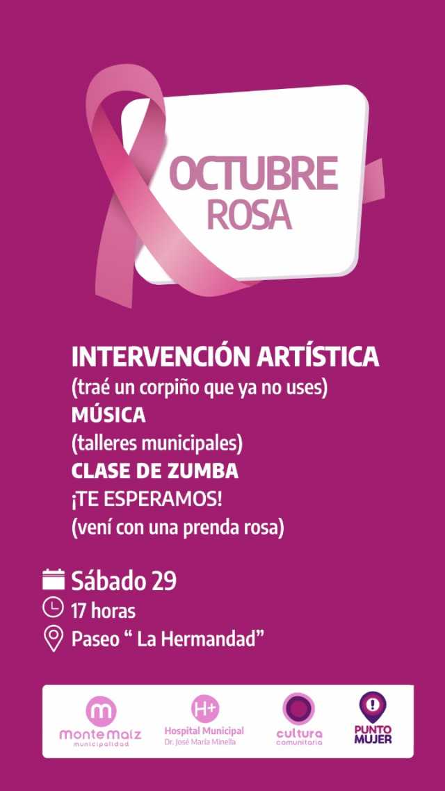EVENTO OCTUBRE ROSA EN EL PASEO
