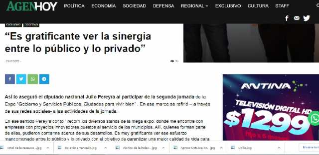 LA DISTINCIÓN DE MONTE MAÍZ REPLICADA EN PORTAL NACIONAL