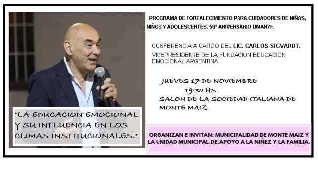 CONFERENCIA SOBRE EDUCACIÓN EMOCIONAL