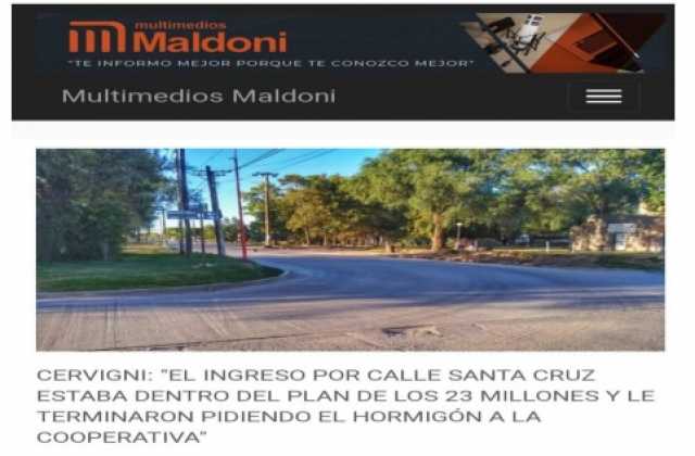 ACLARACIÓN SOBRE OBRA DE CALLE SANTA CRUZ