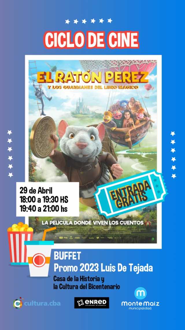 CICLO DE CINE INFANTIL CON ENTRADA LIBRE Y GRATUITA
