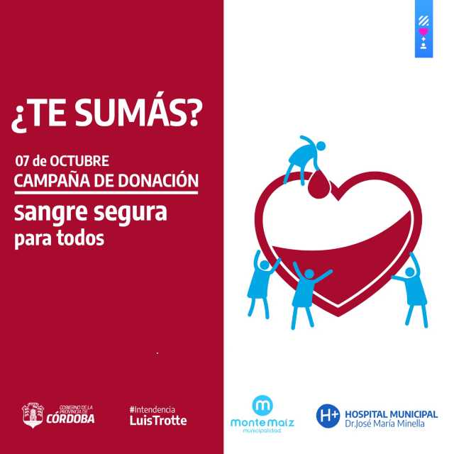 Campaña de donación de sangre en el Hospital