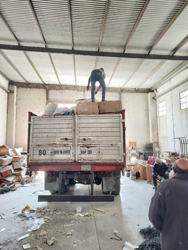 Otra entrega de material reciclado