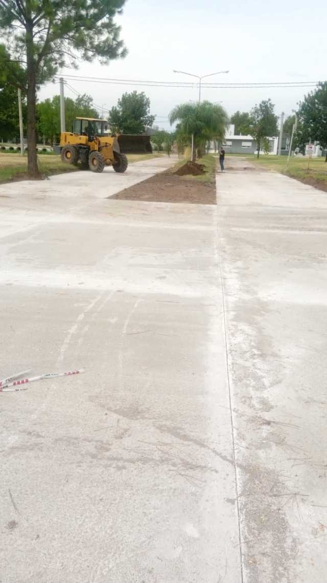 Pavimentación terminada en B° Don Adolfo