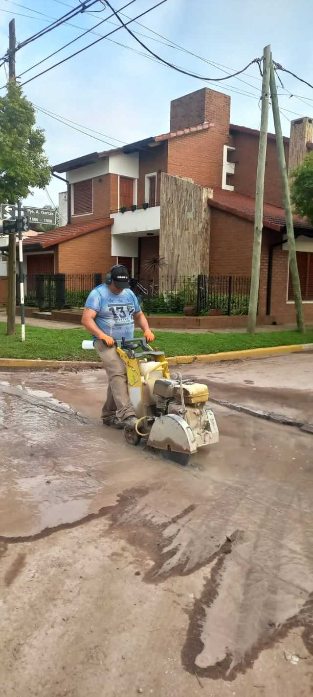 Bacheo en calle San Juan