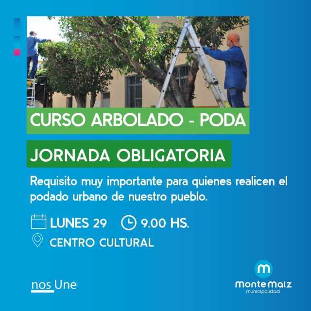 Curso de arbolado y poda en el Centro Cultural