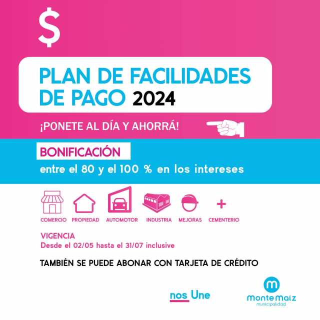 Plan de Facilidades de Pago para tasas municipales