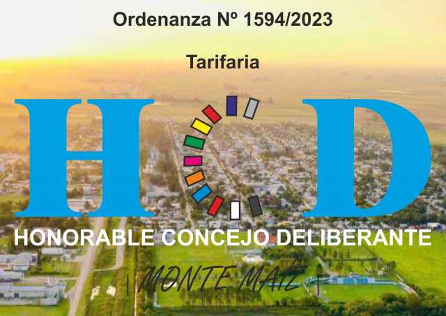 Ordenanza 1594/2023 - Tarifaria
