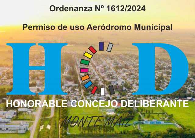 Ordenanza 1612/2024 - Permiso de uso Aeródromo Municipal